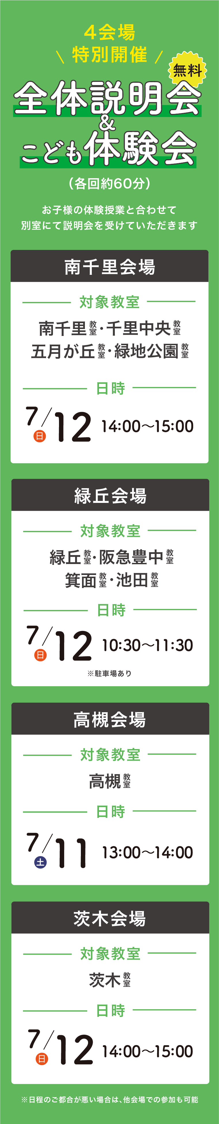 全体説明会